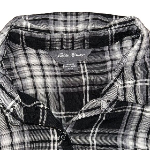 Eddie Bauer Button Up Flannel Small - Picture 5 of 10